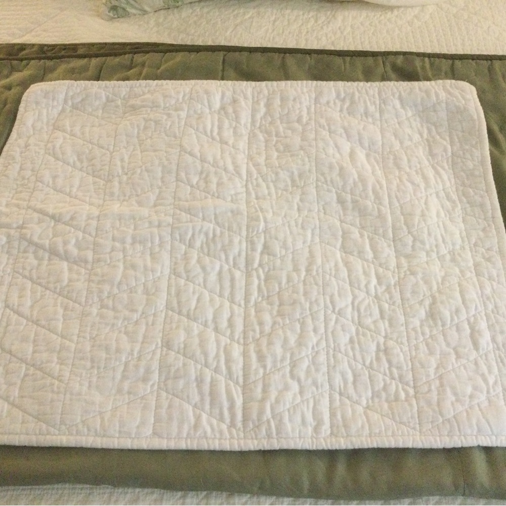 UGG White Standard Quilted Pillow Sham